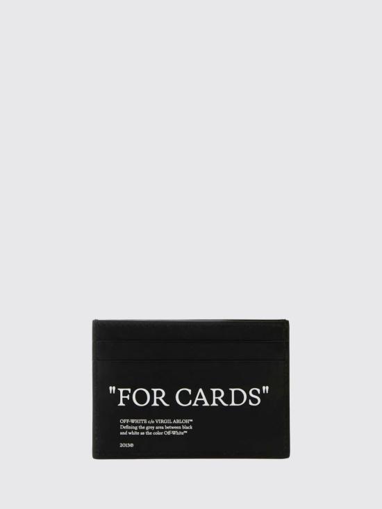 26SS 오프화이트 카드지갑 OMND067C99LEA001 1001 Black - OFF WHITE