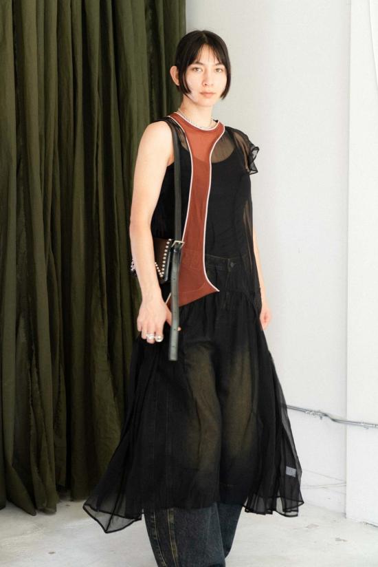  케이코 롱 원피스 Kk Co 실크 커런트 드레스 - KKCO