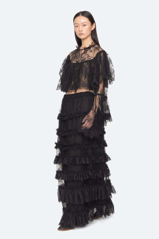  씨뉴욕 롱 스커트 씨 니 홀든 레이스 스커트 - SEA NY