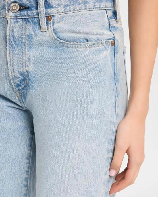  마우지 데님 팬츠 Moussy Vintage Elko 크롭 남아용 바지 - MOUSSY