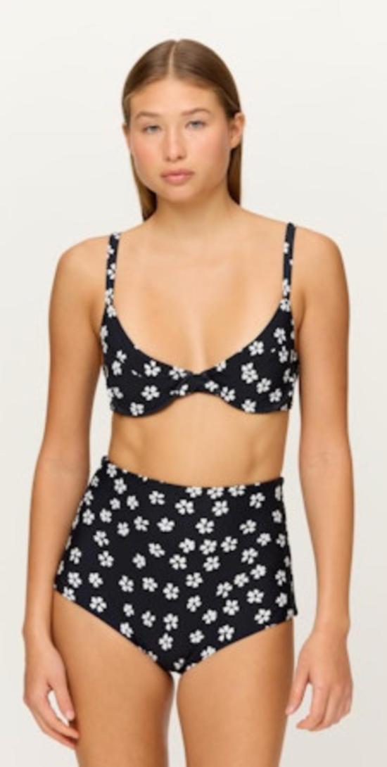  미코 비키니 수영복 타이나 언더와이어 탑 (조절 가능한 스트랩 포함) 블룸