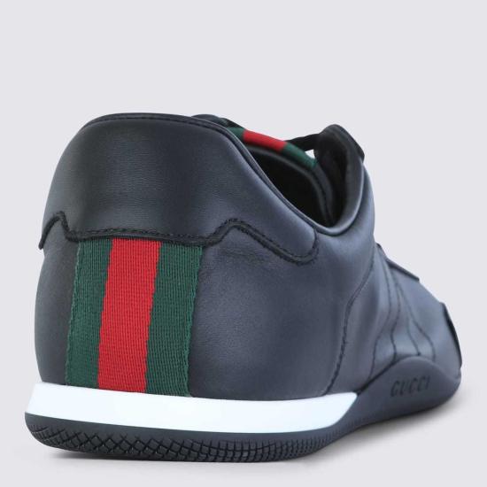  구찌 스니커즈 가죽  블랙 - GUCCI