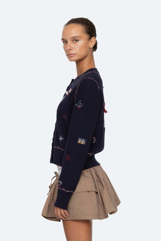  씨뉴욕 가디건 Sea Ny Claira 자수 니트 카디건 - SEA NY