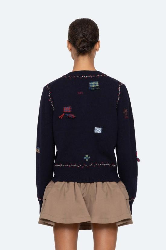  씨뉴욕 가디건 Sea Ny Claira 자수 니트 카디건 - SEA NY