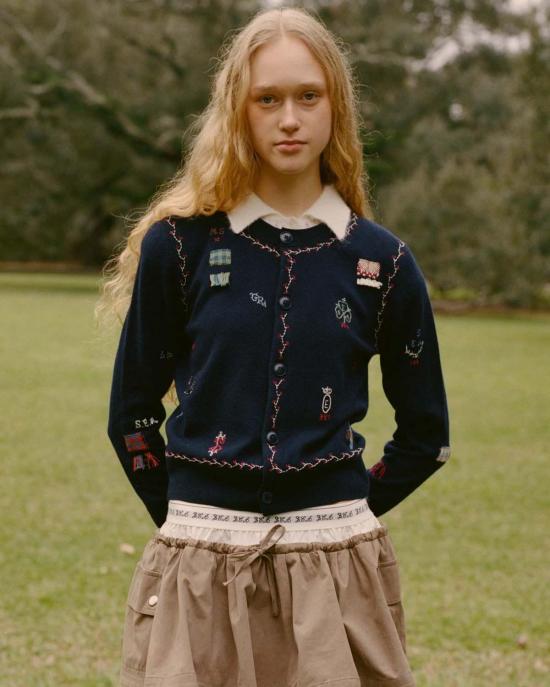  씨뉴욕 가디건 Sea Ny Claira 자수 니트 카디건