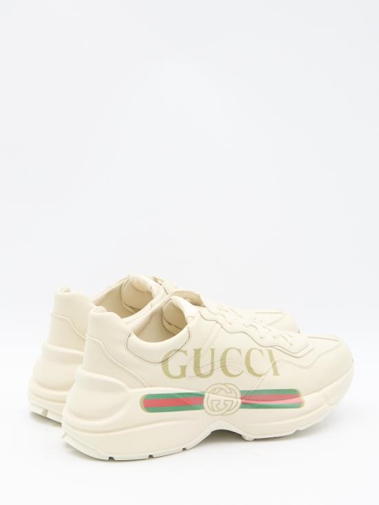 26SS 구찌 RHYTON 라이톤 구찌 로고 스니커즈 528892 DRW00 9522 WHITE DOM - GUCCI