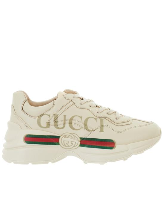 26SS 구찌 RHYTON 라이톤 구찌 로고 스니커즈 528892 DRW00 9522 IVORY DOM