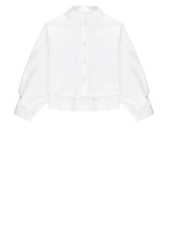 26SS [키즈] MM6 메종마르지엘라 셔츠 M60503 MM014M6100 Bianco