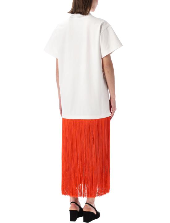 26SS 알라이아 롱 원피스 AA9I0029J103C 000 BLANCHE WHITE RED - ALAIA