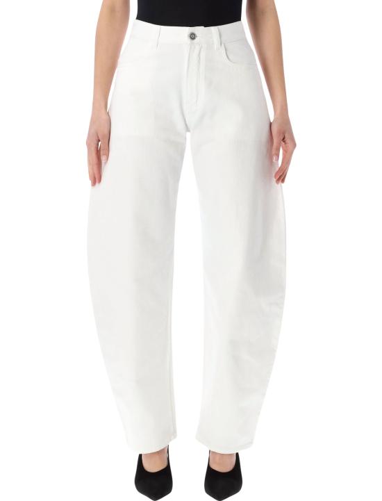 26SS 알라이아 데님 팬츠 AA9P1215D002B 000 Bianco