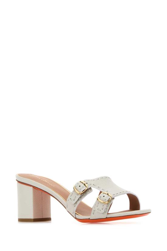 26SS 산토니 뮬/슬리퍼 WHYU72115HA2TWKA I48 White - SANTONI