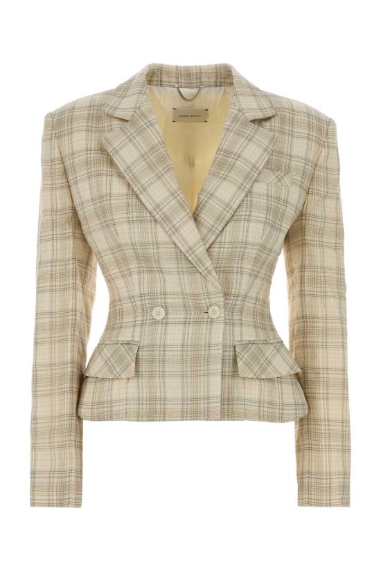 26SS 마그다뷰트림 수트 자켓 114526 CREAM Checked
