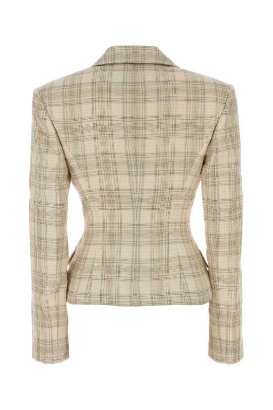 26SS 마그다뷰트림 수트 자켓 114526 CREAM Checked - MAGDA BUTRYM