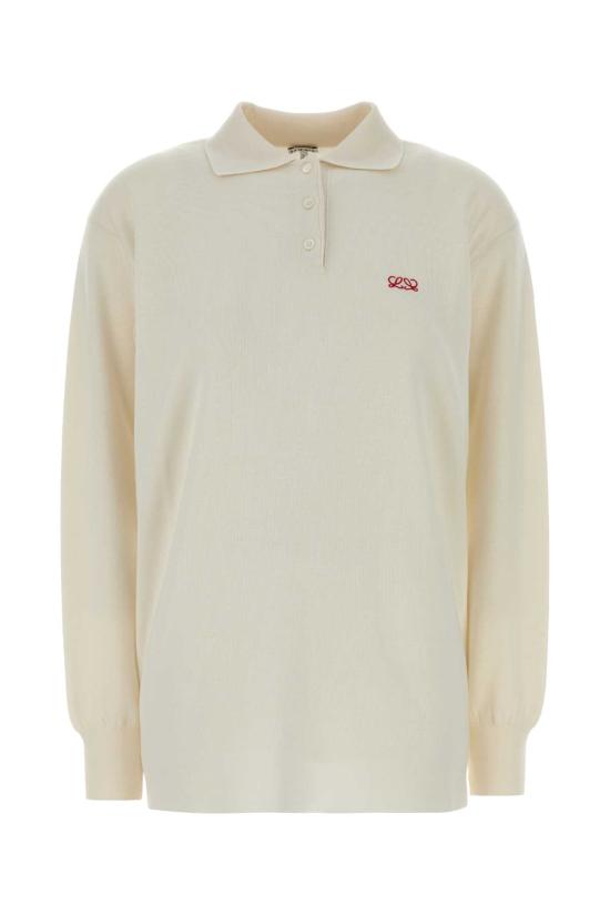 26SS 로에베 폴로 티셔츠 S540Y14KHJ WHITE White