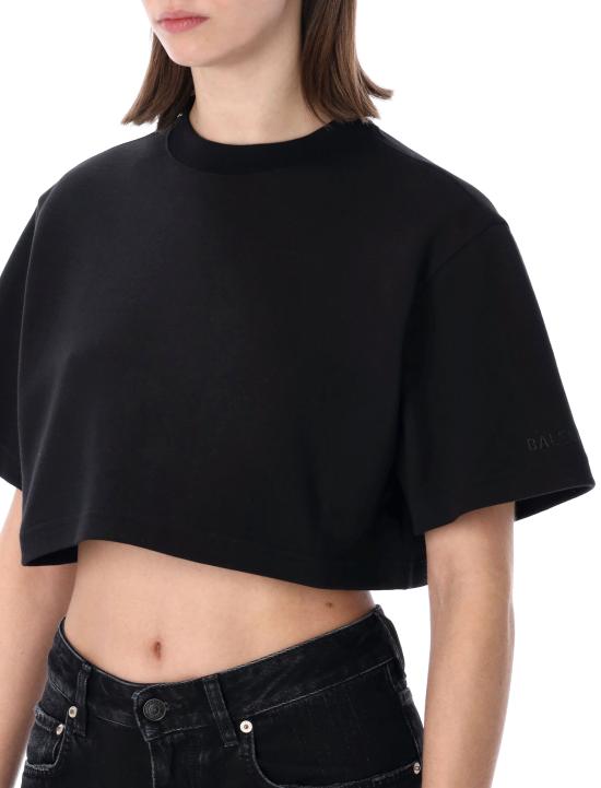 26SS 발렌시아가 반팔 티셔츠 871735TUVA2 1000 Nero - BALENCIAGA