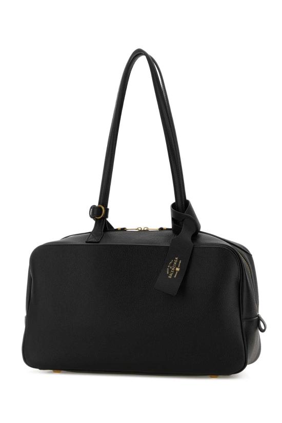 26SS 발렌시아가 캐리 미디움 볼링백 8264252ABNQ 1000 Black - BALENCIAGA