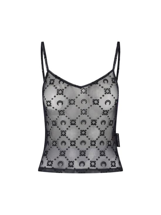 26SS 마린세르 민소매 티셔츠 WTO514A CJER0005 BK99 Black