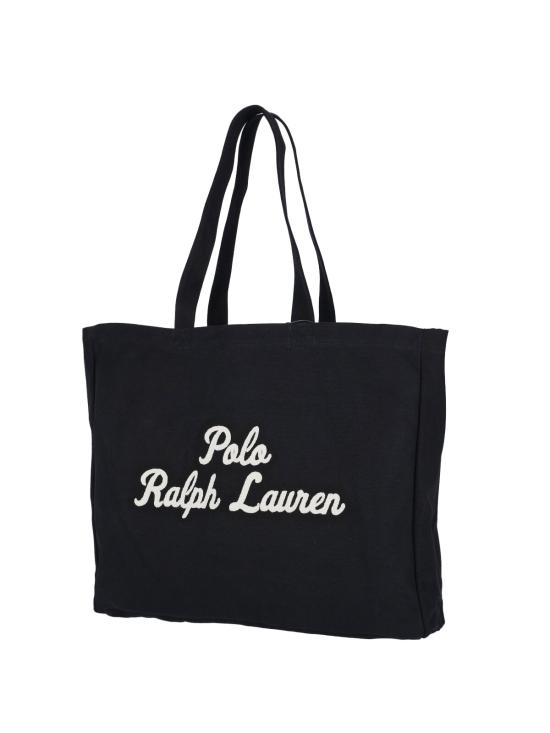 26SS 폴로 랄프로렌 로고 자수 토트백 405 962436 001 Black - POLO RALPH LAUREN