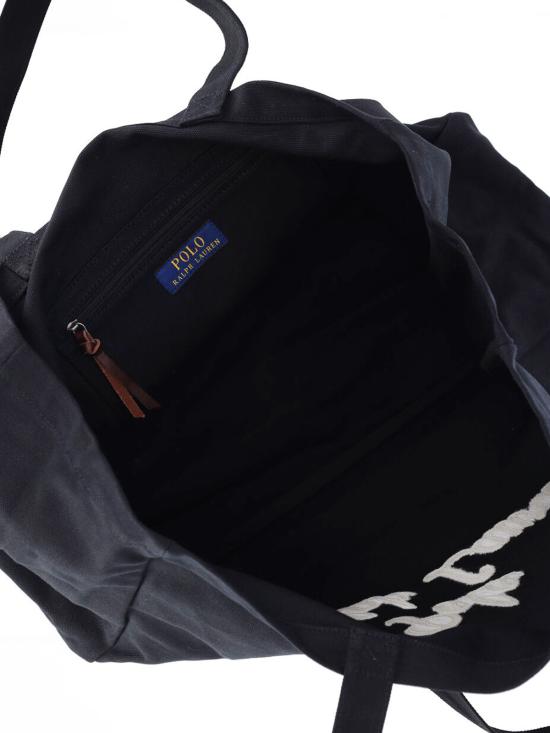 26SS 폴로 랄프로렌 로고 자수 토트백 405 962436 001 Black - POLO RALPH LAUREN