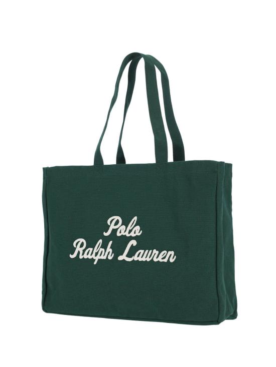 26SS 폴로 랄프로렌 로고 자수 토트백 405 962436 003 Green - POLO RALPH LAUREN