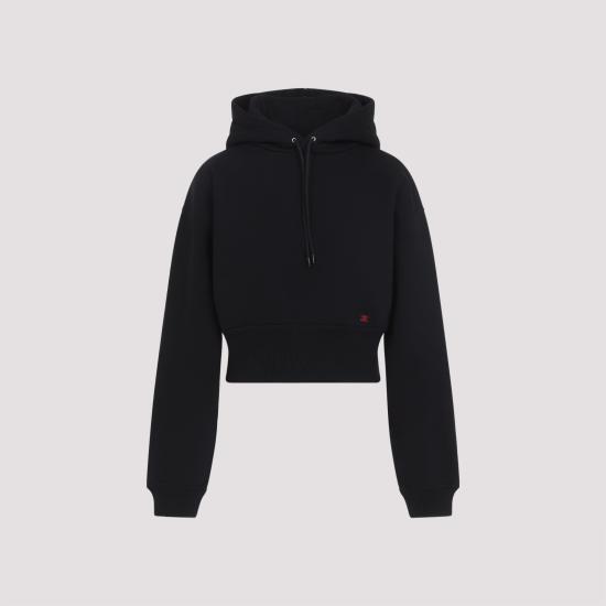 26SS 셀린느 후드 티셔츠 RY0OL1233 GDX7 BLACK ROUGE CERISE