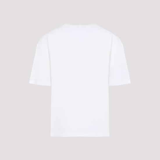 26SS 셀린느 더블 레이어드 티셔츠 파인 코튼 저지 RX0DT0F17 01OB OFF WHITE BLACK - CELINE