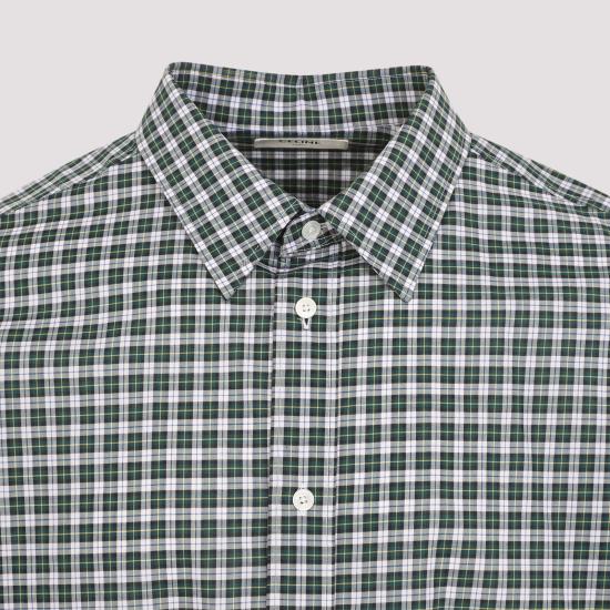 26SS 셀린느 긴팔 셔츠 RC0AZ1393 GDL5 BLANC VERT JAUNE - CELINE