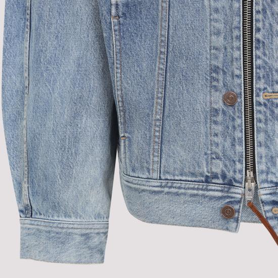 26SS 셀린느 코튼 데님 트러커 자켓 RV14T930F GDO5 CLEAR WATERFALL - CELINE