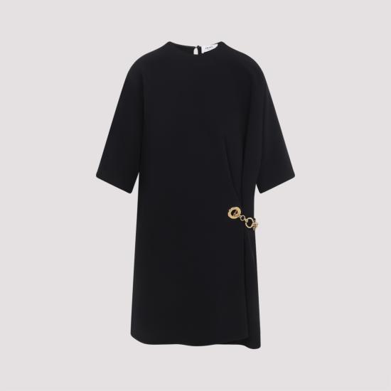 26SS 셀린느 캐디 랩 드레스 RR0K80T25 38NO BLACK - CELINE