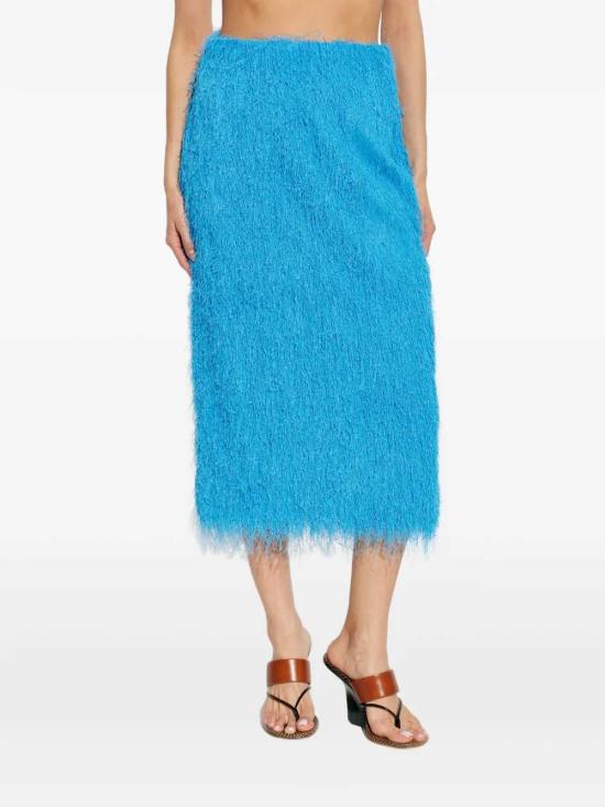 26SS 드리스 반 노튼 미디 스커트 2610108603038 TURQUOISE 503 - DRIES VAN NOTEN