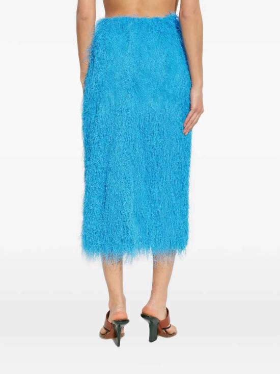 26SS 드리스 반 노튼 미디 스커트 2610108603038 TURQUOISE 503 - DRIES VAN NOTEN