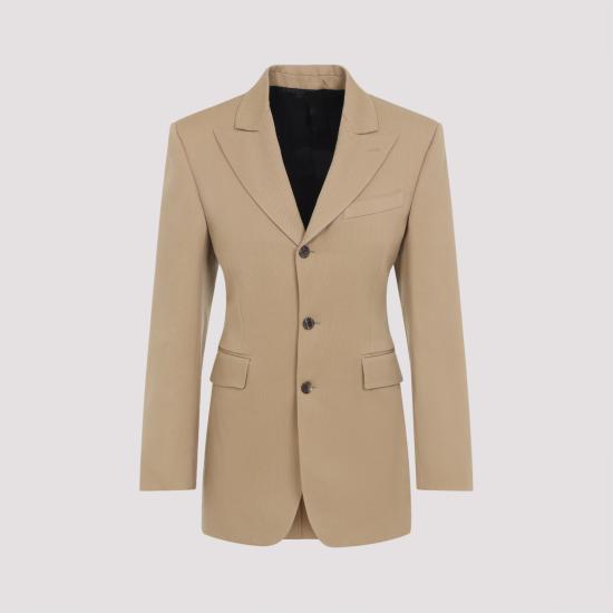 26SS 셀린느 다이애그널 울 콜론 재킷 RV15G092D 04CA CARAMEL