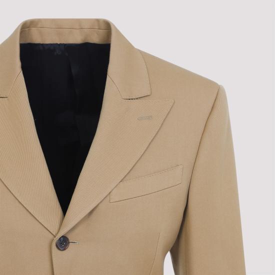 26SS 셀린느 다이애그널 울 콜론 재킷 RV15G092D 04CA CARAMEL - CELINE