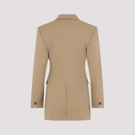 26SS 셀린느 다이애그널 울 콜론 재킷 RV15G092D 04CA CARAMEL - CELINE