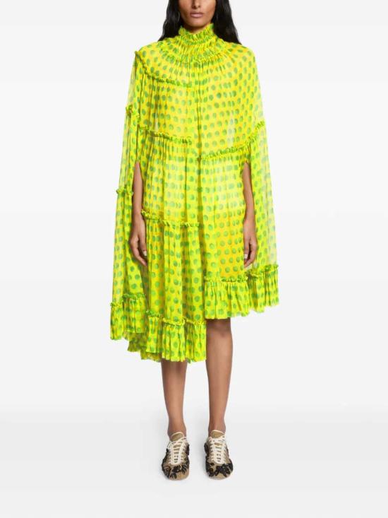26SS 드리스 반 노튼 미디 원피스 2610110803094 YELLOW 202 - DRIES VAN NOTEN
