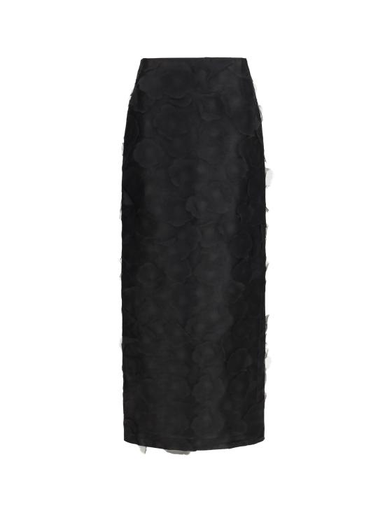 26SS 막스마라 롱 스커트 2611101273600 002 BLACK