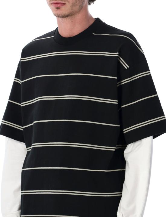 26SS 꼼데가르송 반팔 티셔츠 HQT003051 BLACK GREY - COMME DES GARCONS