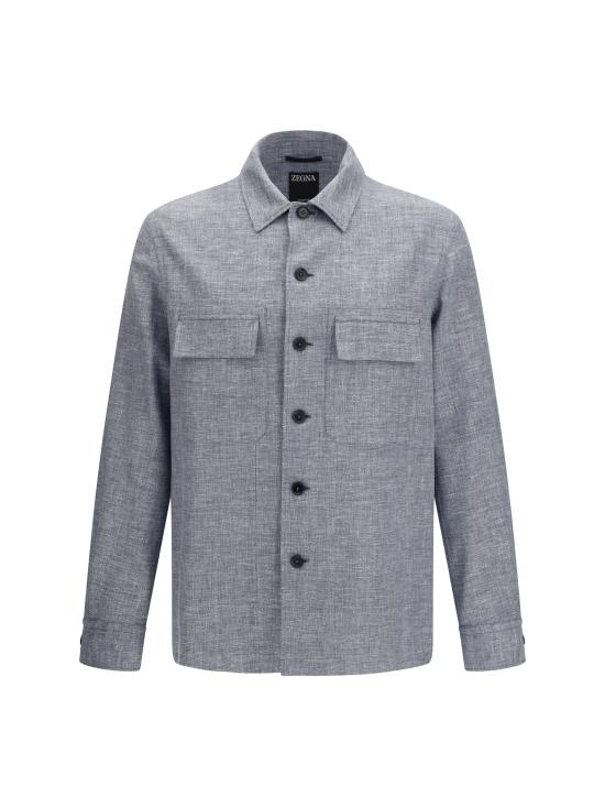 26SS 에르메네질도제냐 긴팔 셔츠 UHV22A3SOT6BB07G 054 GREY