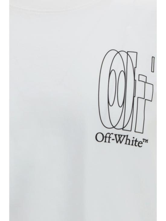 26SS 오프화이트 반팔 티셔츠 44MAA027S26J003100 1000 WHITE - OFF WHITE