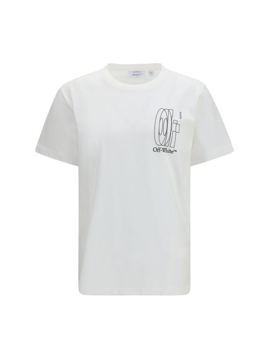 26SS 오프화이트 반팔 티셔츠 44MAA027S26J003100 1000 WHITE