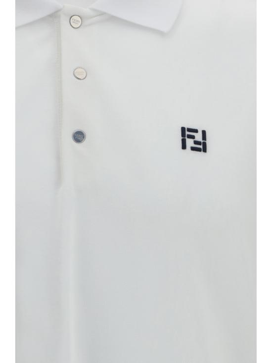 26SS 펜디 폴로 티셔츠 FY1309AY0I F0QA0 WHITE - FENDI