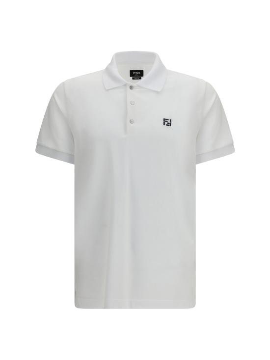 26SS 펜디 폴로 티셔츠 FY1309AY0I F0QA0 WHITE