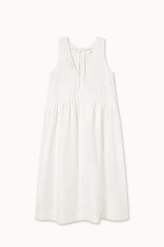  타이니 빅 시스터 롱 원피스 로우 백 프릴 드레스 - TINY BIG SISTER