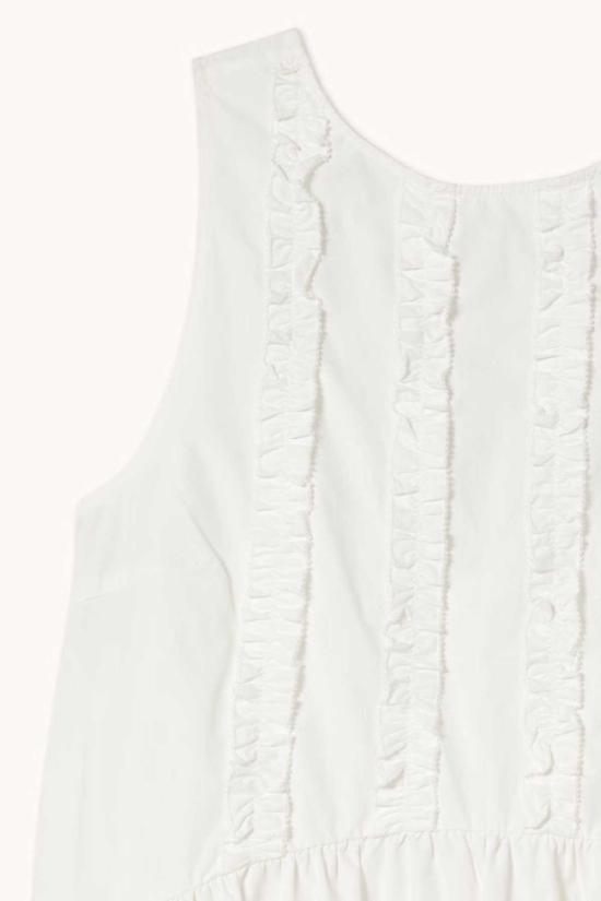  타이니 빅 시스터 롱 원피스 로우 백 프릴 드레스 - TINY BIG SISTER