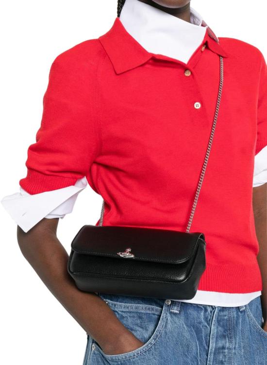 26SS 비비안웨스트우드 크로스백 5C01000XW S000D N403 BLACK DOM - VIVIENNE WESTWOOD