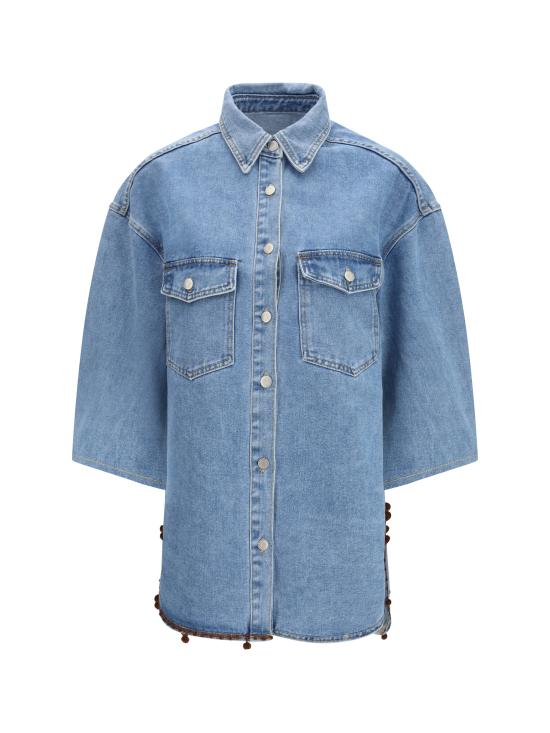 26SS 엘라 데님 셔츠 LSH3JEAEMB 541 LIGHT BLUE