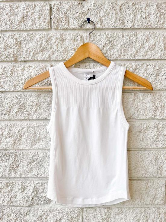  발리 민소매 티셔츠 바를리 토비 민소매 탱크탑 화이트