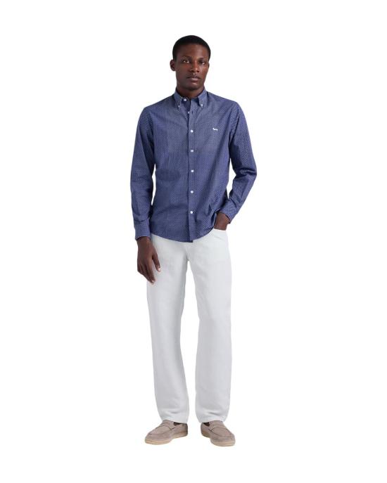 26SS 하몬트앤블레인 긴팔 셔츠 CRQ026013818B 801 BLU BLUE - HARMONT & BLAINE