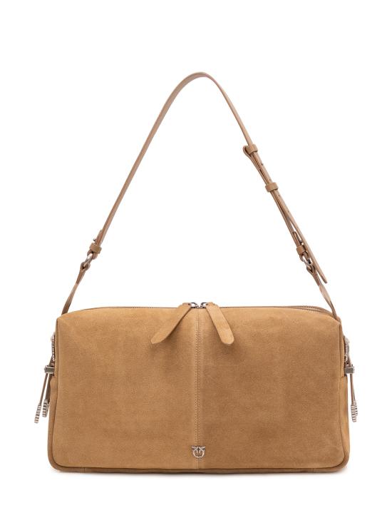 26SS 핑코 숄더백 106678A0F6 L22O VERDE CANGURO OLD SILVER