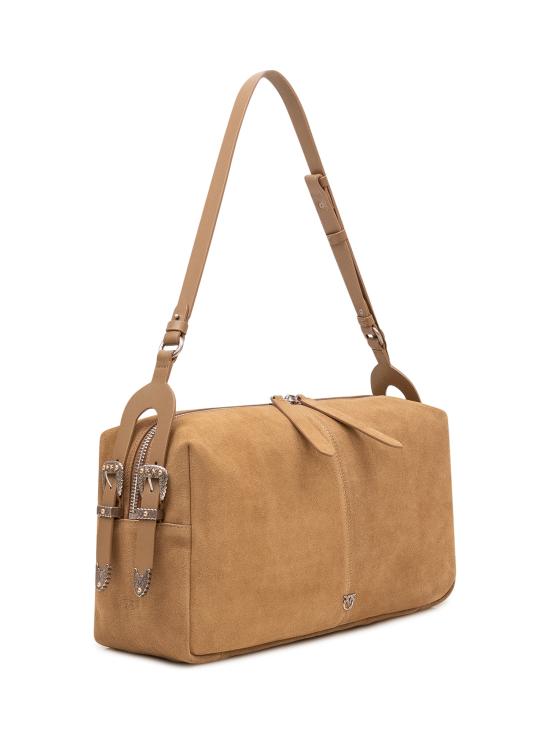 26SS 핑코 숄더백 106678A0F6 L22O VERDE CANGURO OLD SILVER - PINKO